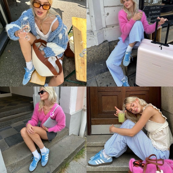 Adidas Spezial Shoes Light Blue Suede - Picture 6 of 16